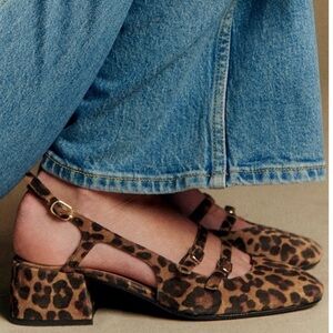 Sezane Paula Babies Leopard Shoes